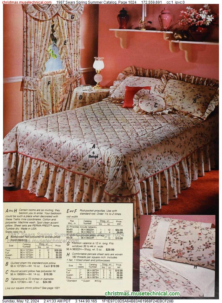 1987 Sears Spring Summer Catalog, Page 1024