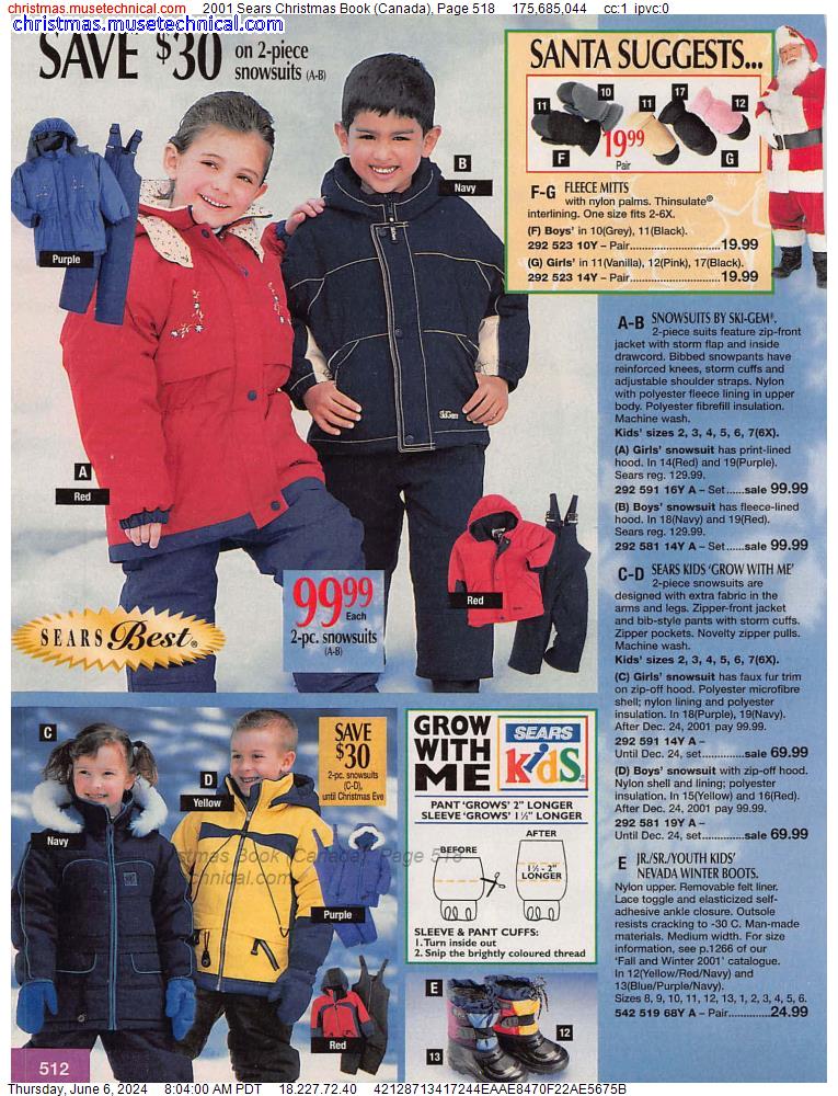 2001 Sears Christmas Book (Canada), Page 518