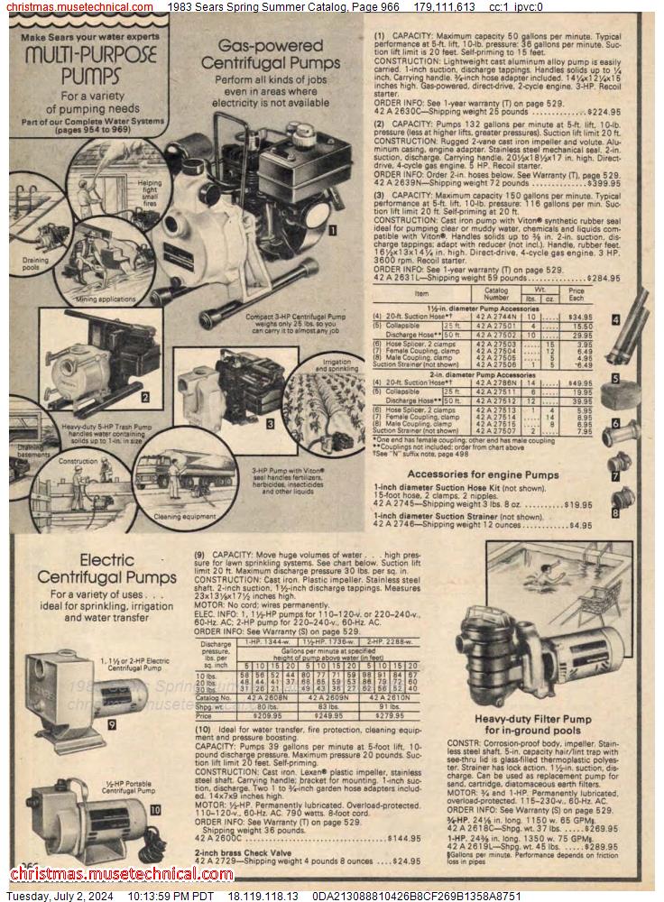 1983 Sears Spring Summer Catalog, Page 966