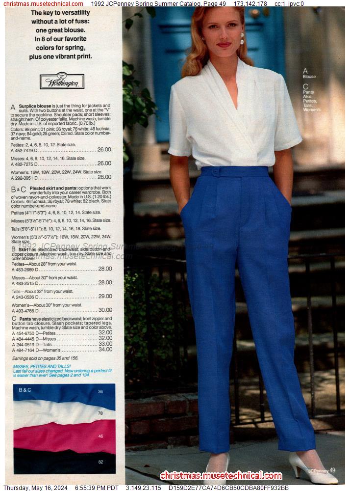 1992 JCPenney Spring Summer Catalog, Page 49