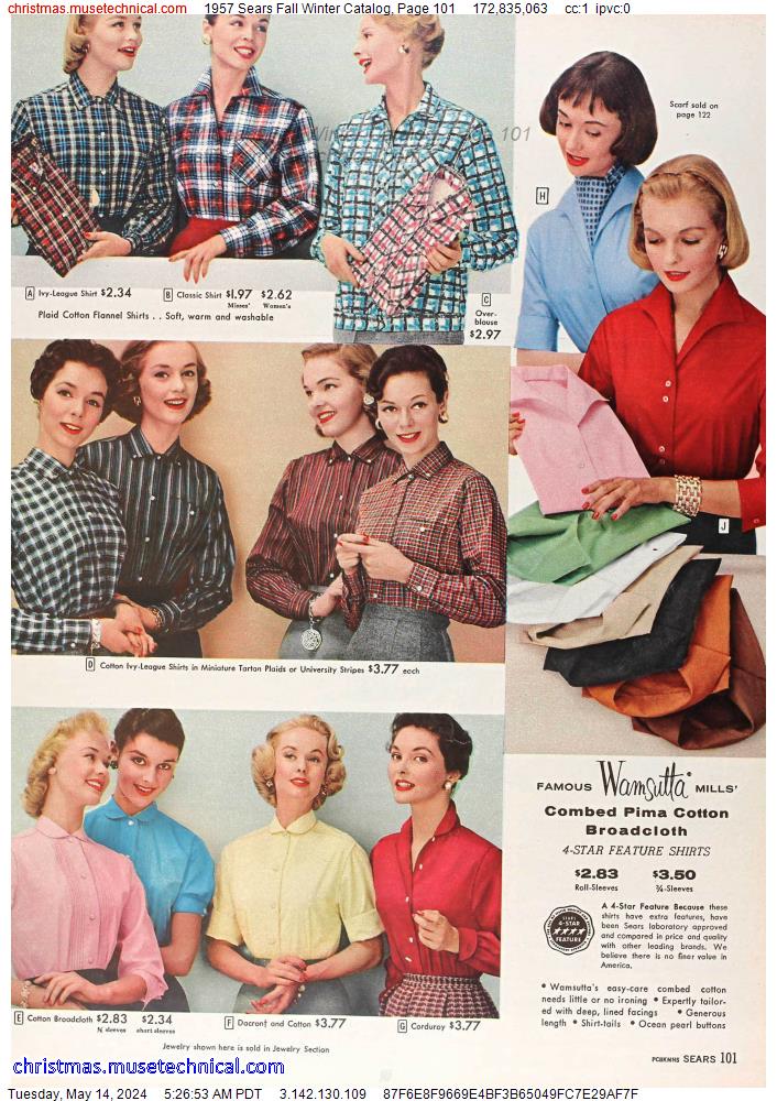 1957 Sears Fall Winter Catalog, Page 101