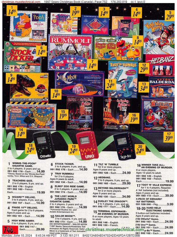 1997 Sears Christmas Book (Canada), Page 752