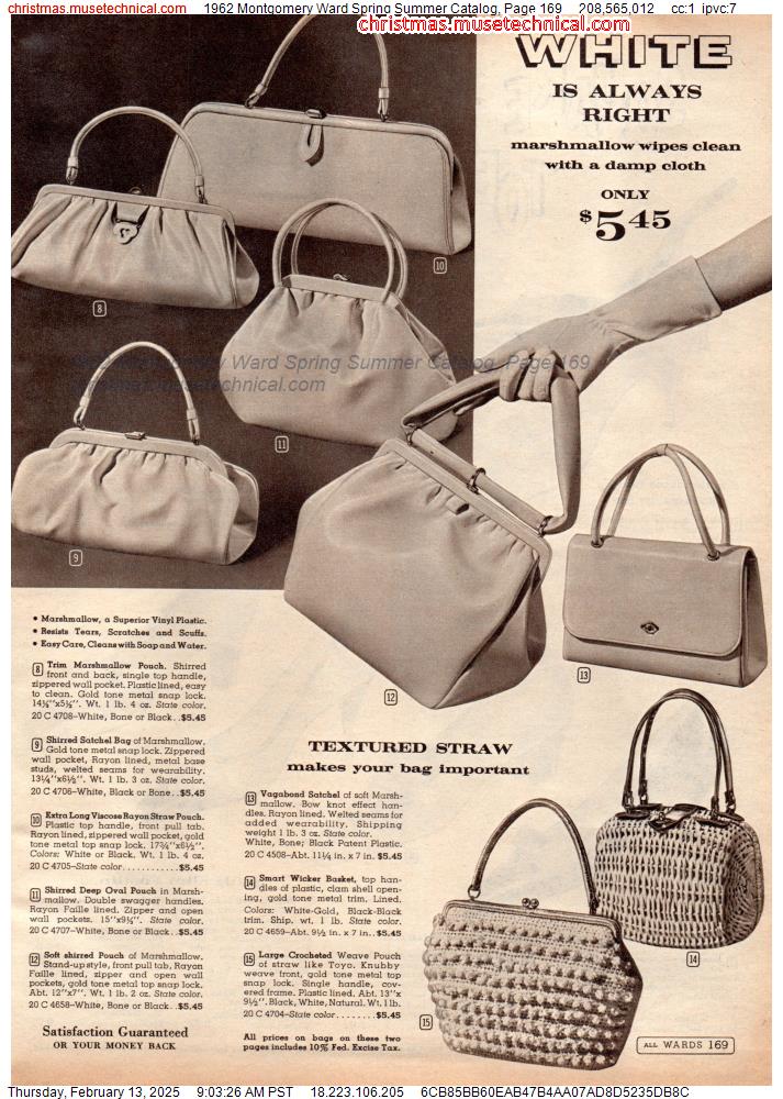 1962 Montgomery Ward Spring Summer Catalog, Page 169