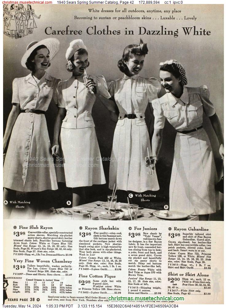 1940 Sears Spring Summer Catalog, Page 42