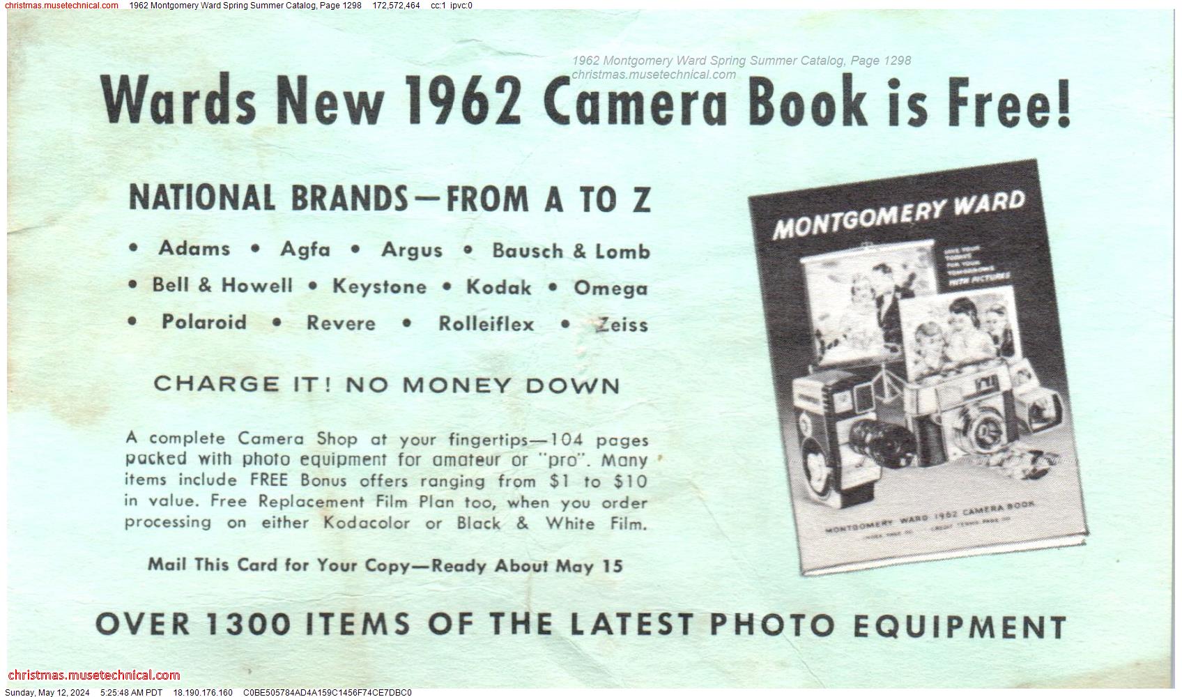 1962 Montgomery Ward Spring Summer Catalog, Page 1298