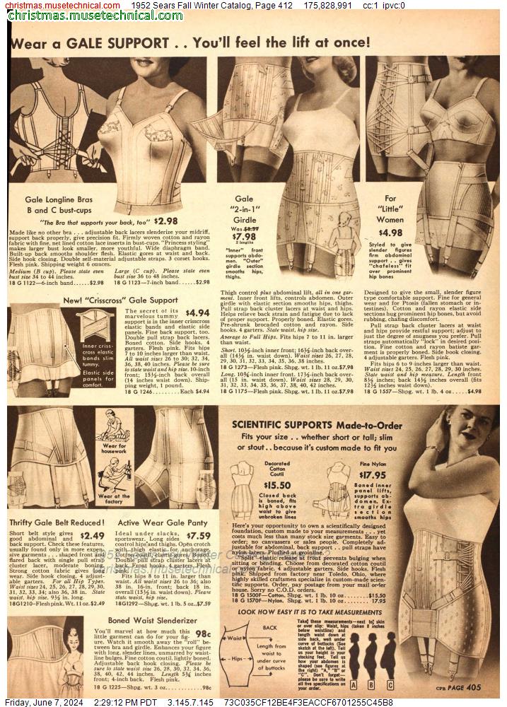 1952 Sears Fall Winter Catalog, Page 412