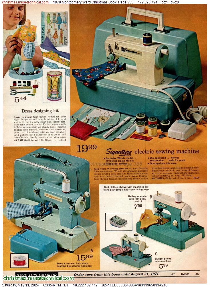 1970 Montgomery Ward Christmas Book, Page 355