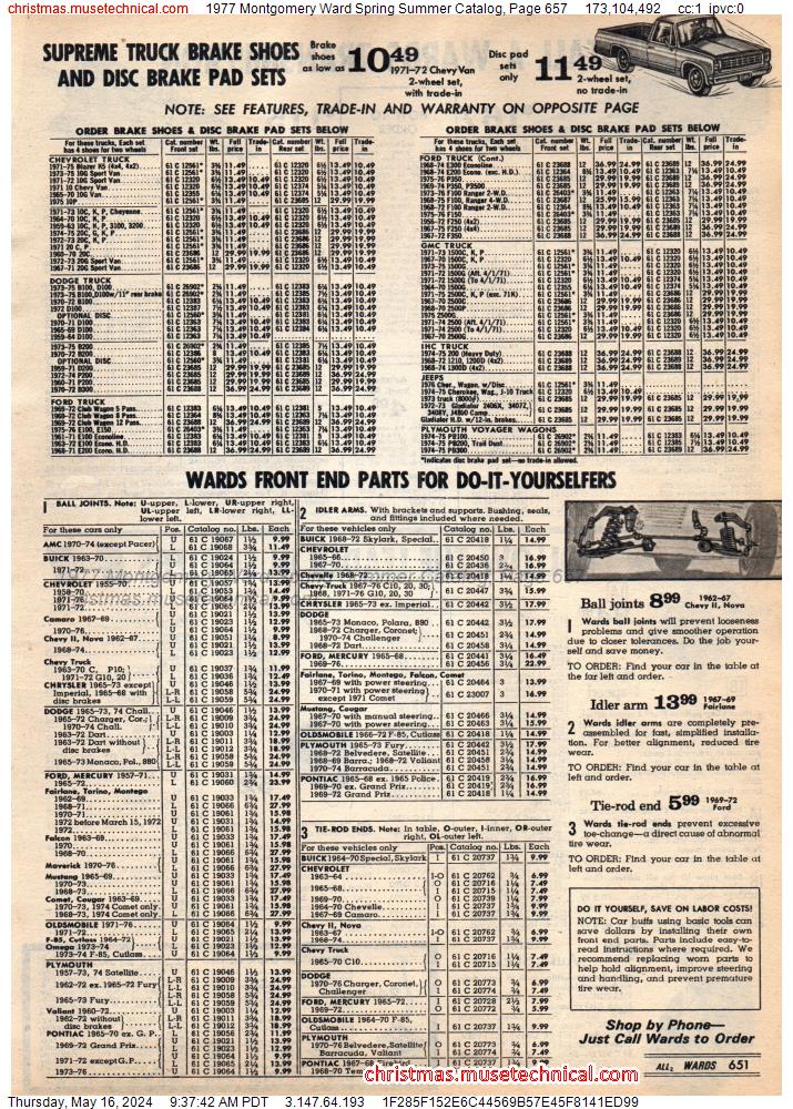 1977 Montgomery Ward Spring Summer Catalog, Page 657