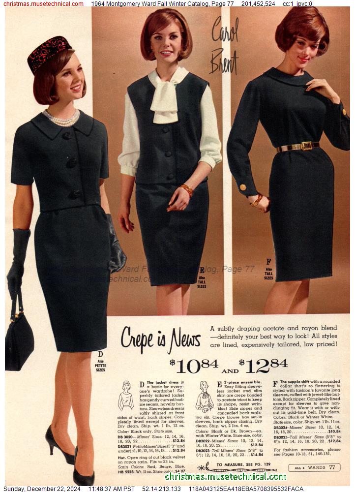 1964 Montgomery Ward Fall Winter Catalog, Page 77