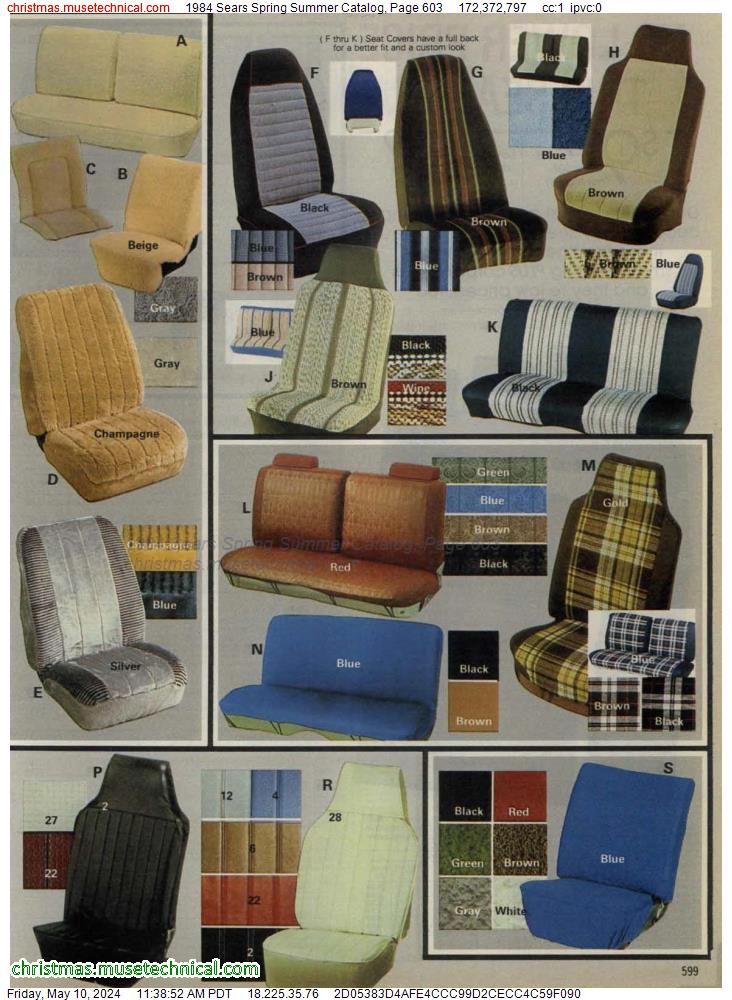 1984 Sears Spring Summer Catalog, Page 603