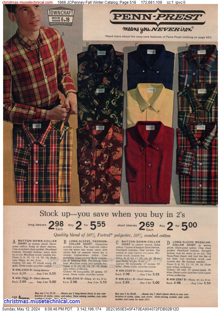 1966 JCPenney Fall Winter Catalog, Page 518