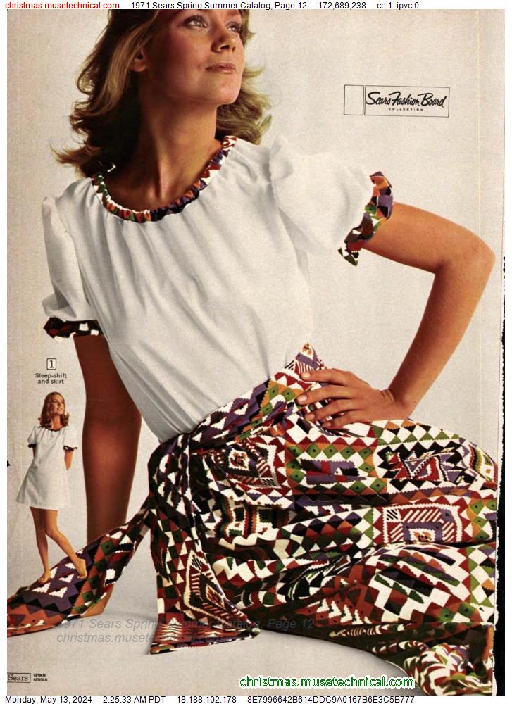 1971 Sears Spring Summer Catalog, Page 12