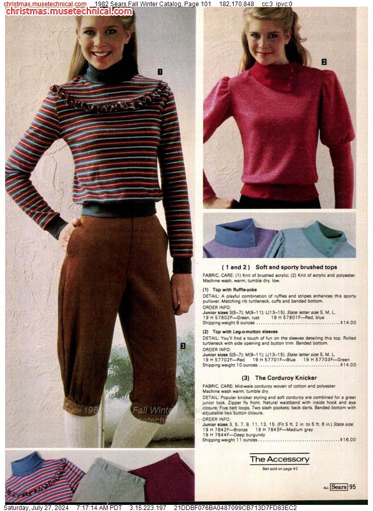 1982 Sears Fall Winter Catalog, Page 101