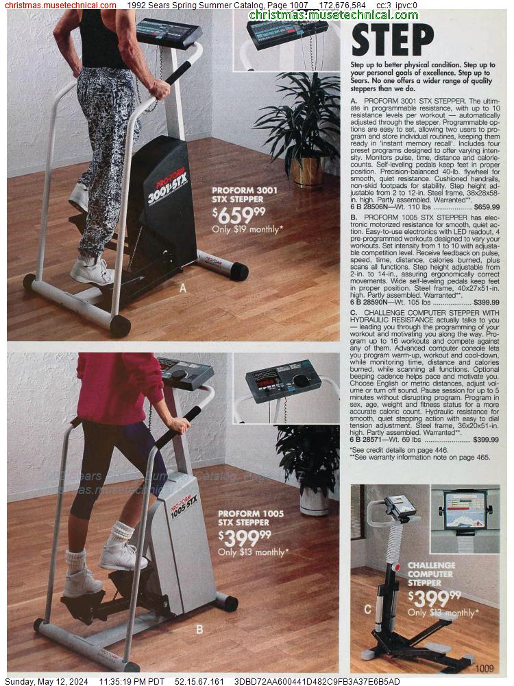 1992 Sears Spring Summer Catalog, Page 1007