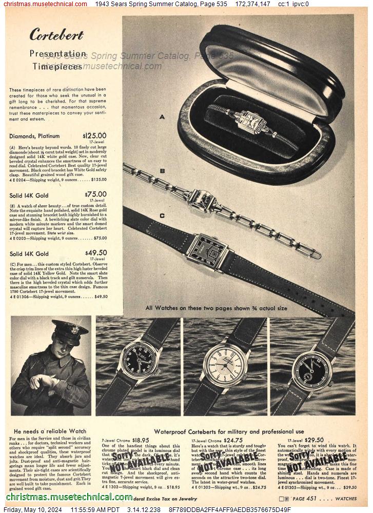 1943 Sears Spring Summer Catalog, Page 535