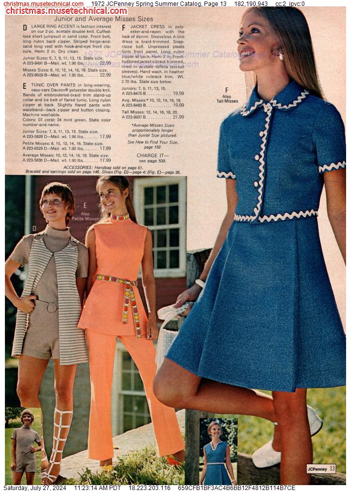 1972 JCPenney Spring Summer Catalog, Page 13