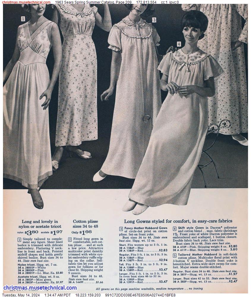 1963 Sears Spring Summer Catalog, Page 209