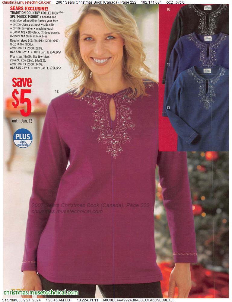 2007 Sears Christmas Book (Canada), Page 222