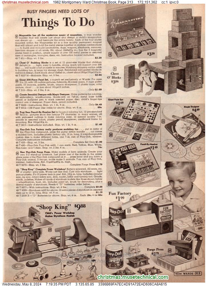 1962 Montgomery Ward Christmas Book, Page 313