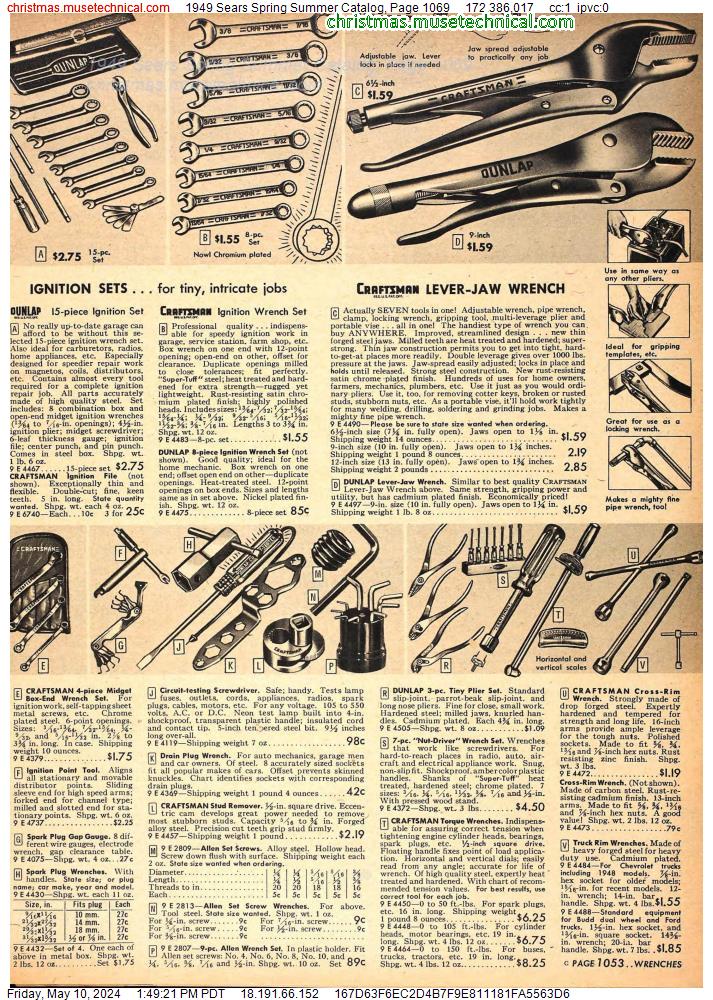 1949 Sears Spring Summer Catalog, Page 1069