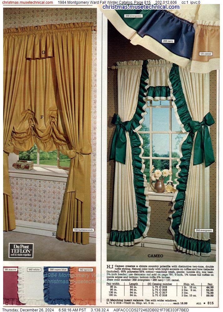 1984 Montgomery Ward Fall Winter Catalog, Page 815