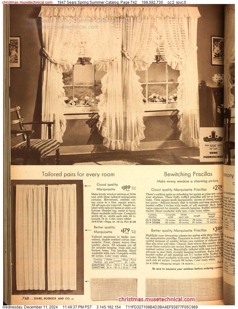 1947 Sears Spring Summer Catalog, Page 742