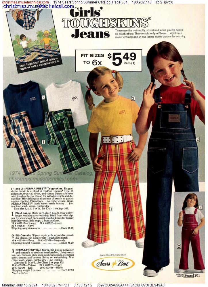 1974 Sears Spring Summer Catalog, Page 301