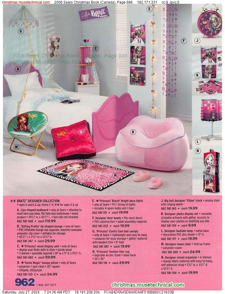 2006 Sears Christmas Book (Canada), Page 986