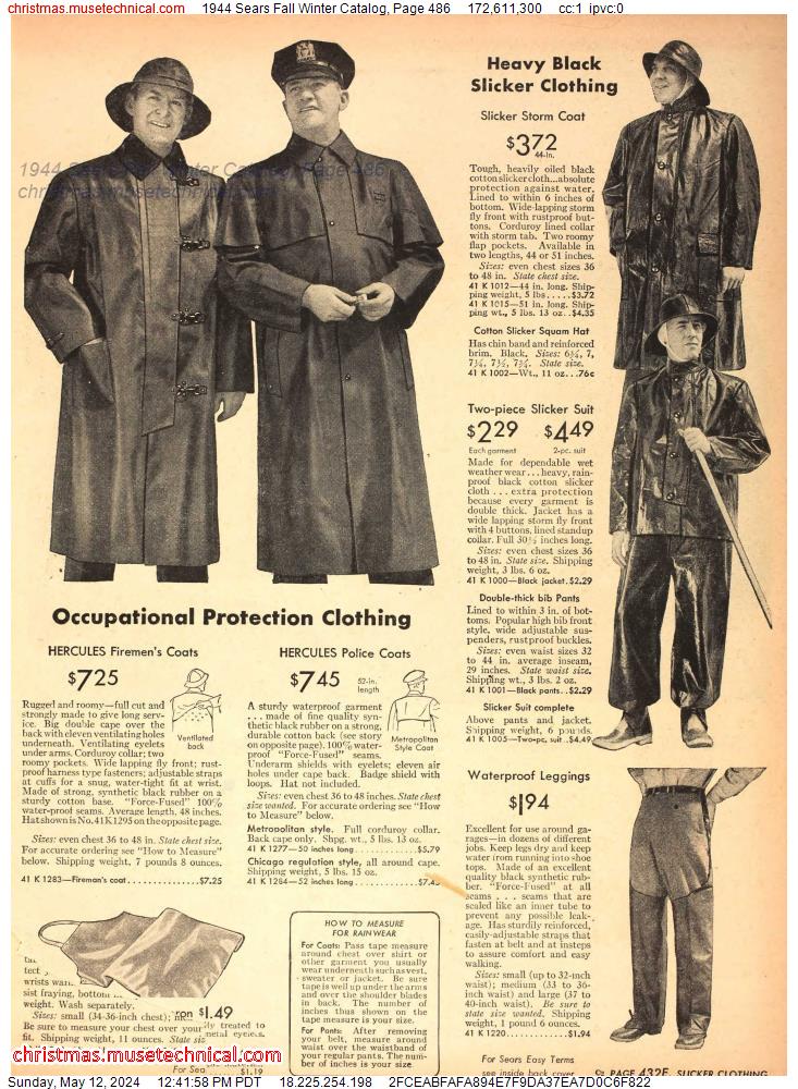 1944 Sears Fall Winter Catalog, Page 486