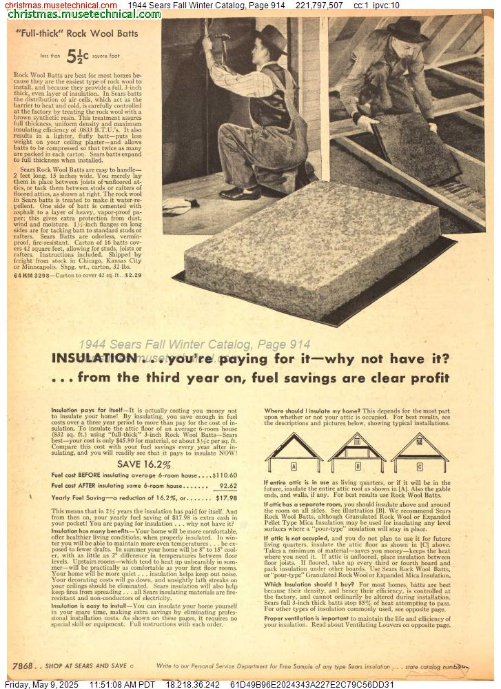 1944 Sears Fall Winter Catalog, Page 914