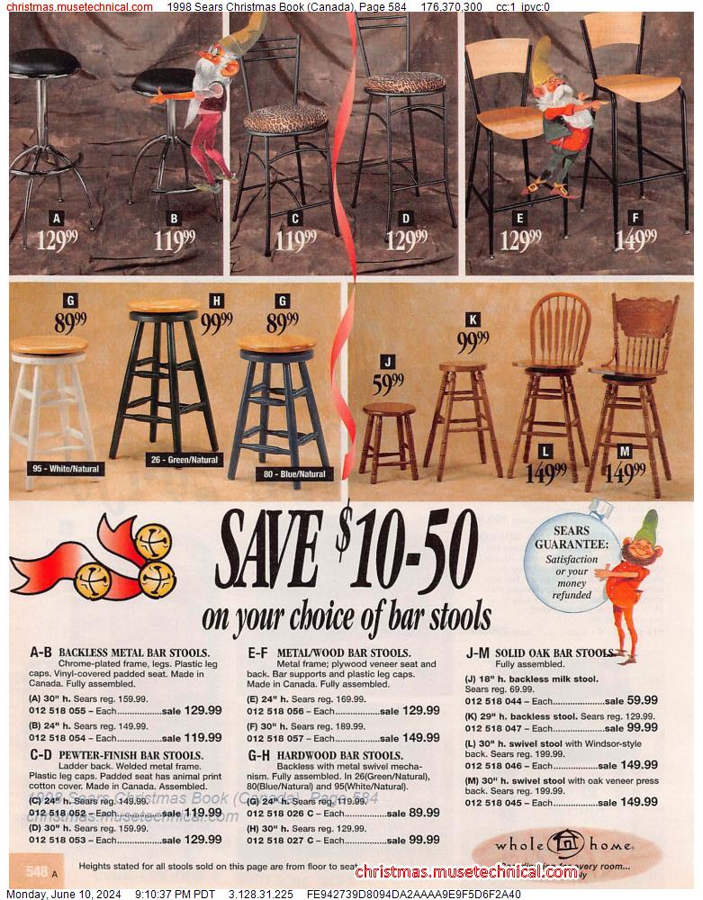 1998 Sears Christmas Book (Canada), Page 584