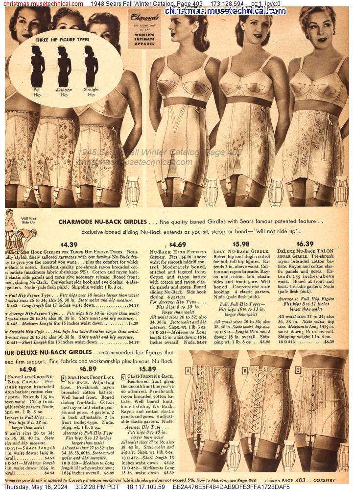 1948 Sears Fall Winter Catalog, Page 403
