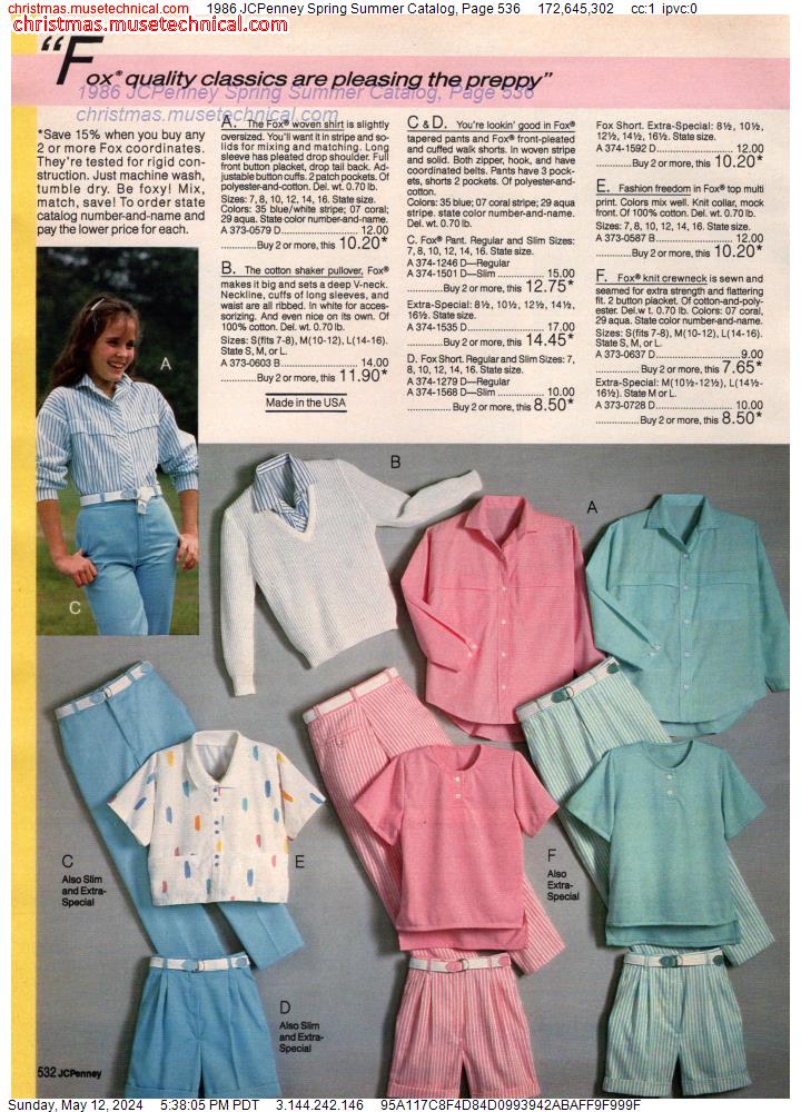 1986 JCPenney Spring Summer Catalog, Page 536