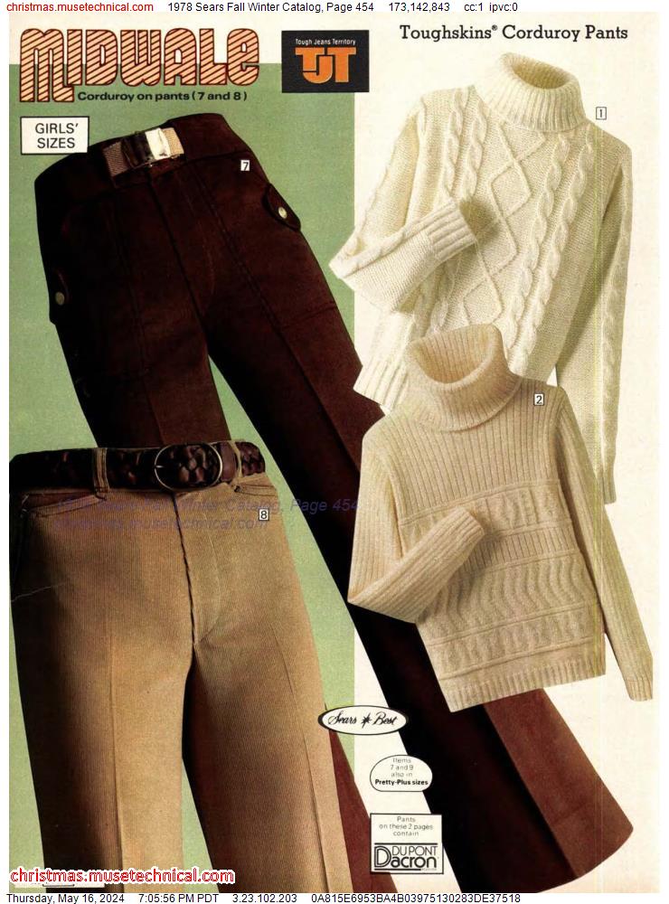 1978 Sears Fall Winter Catalog, Page 454