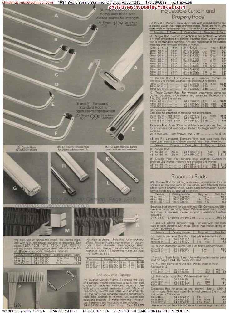 1984 Sears Spring Summer Catalog, Page 1240