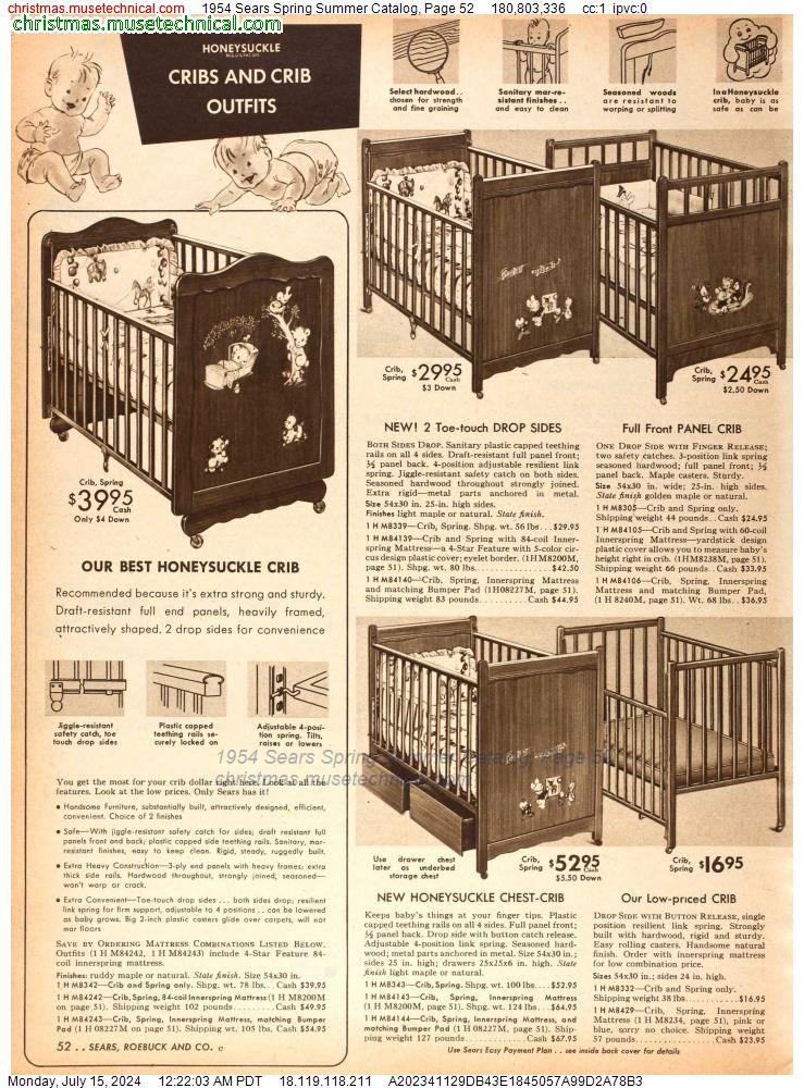 1954 Sears Spring Summer Catalog, Page 52
