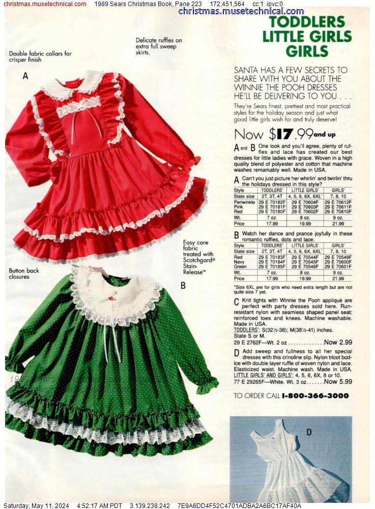 1989 Sears Christmas Book, Page 223