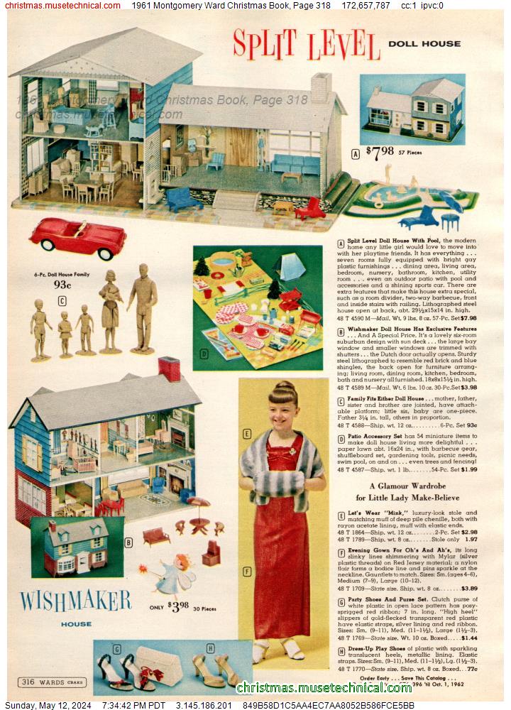 1961 Montgomery Ward Christmas Book, Page 318