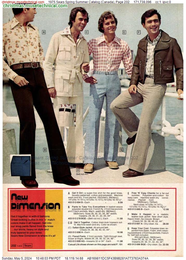 1975 Sears Spring Summer Catalog (Canada), Page 202
