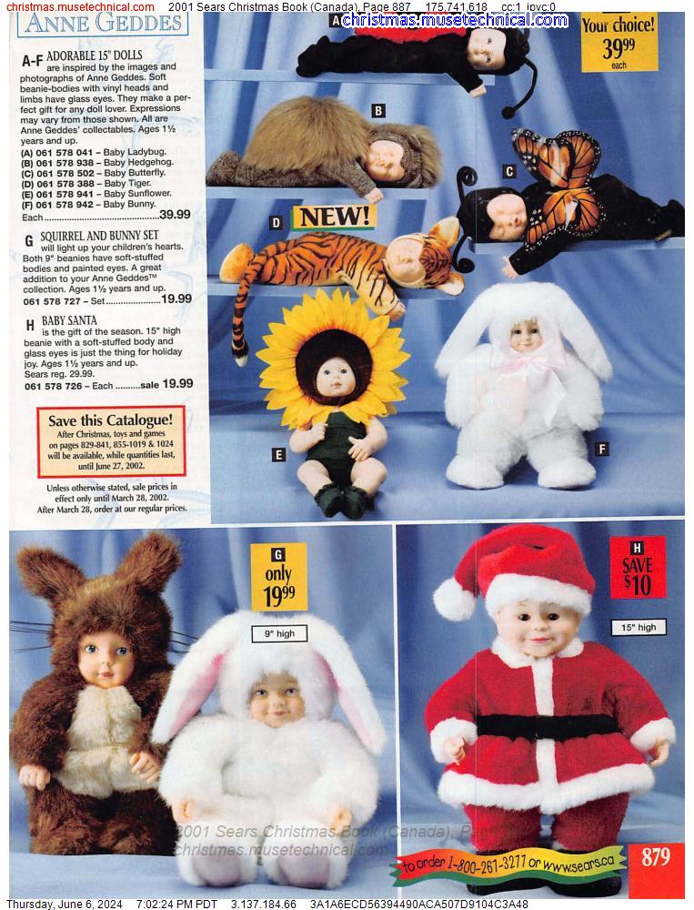 2001 Sears Christmas Book (Canada), Page 887