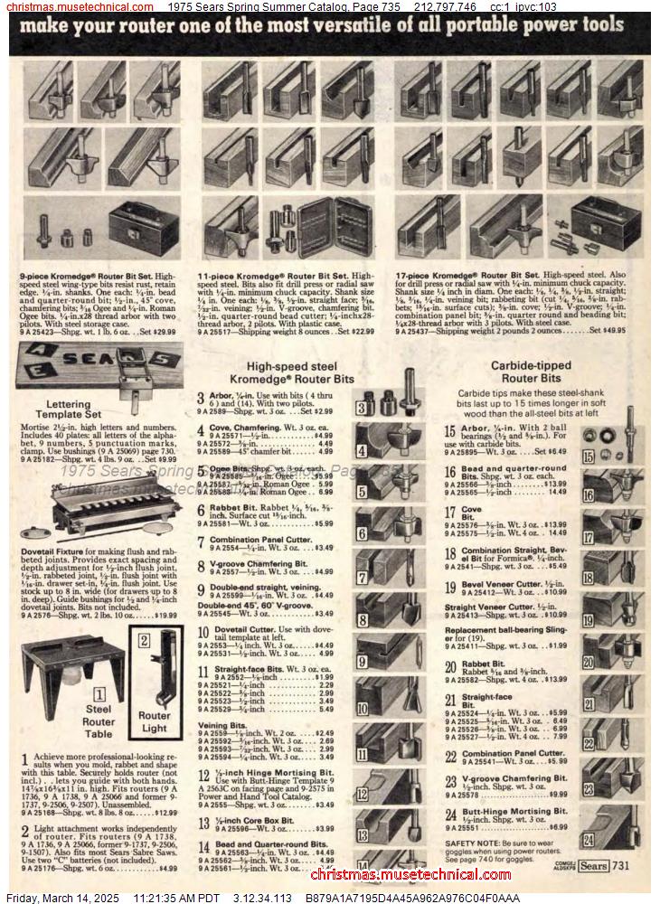 1975 Sears Spring Summer Catalog, Page 735