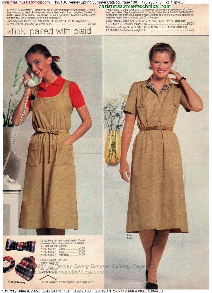 1981 JCPenney Spring Summer Catalog, Page 130