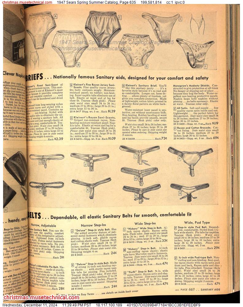 1947 Sears Spring Summer Catalog, Page 635