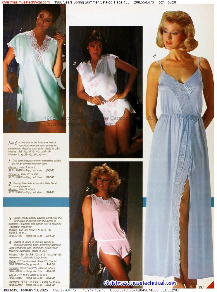 1986 Sears Spring Summer Catalog, Page 183