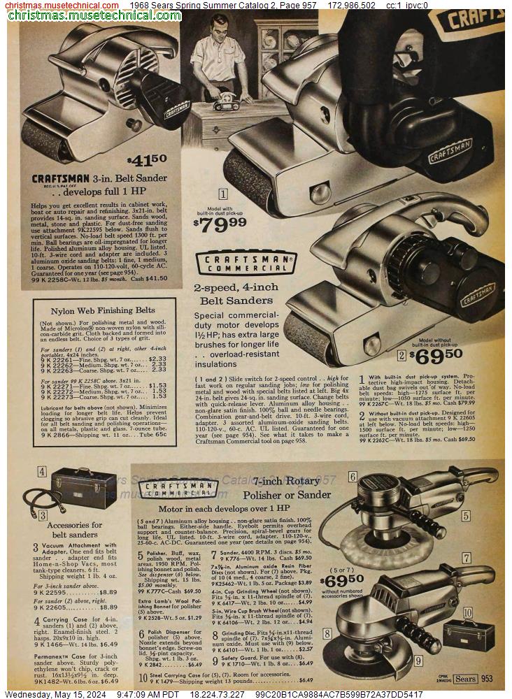 1968 Sears Spring Summer Catalog 2, Page 957
