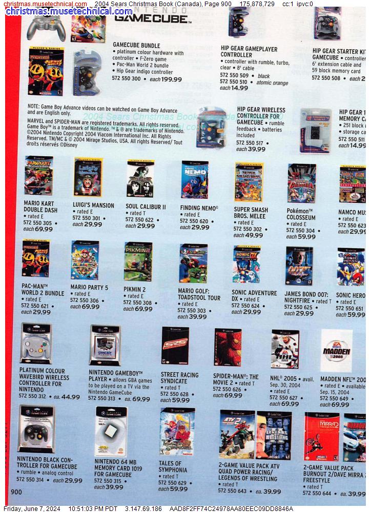 2004 Sears Christmas Book (Canada), Page 900