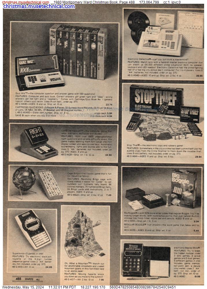 1980 Montgomery Ward Christmas Book, Page 488