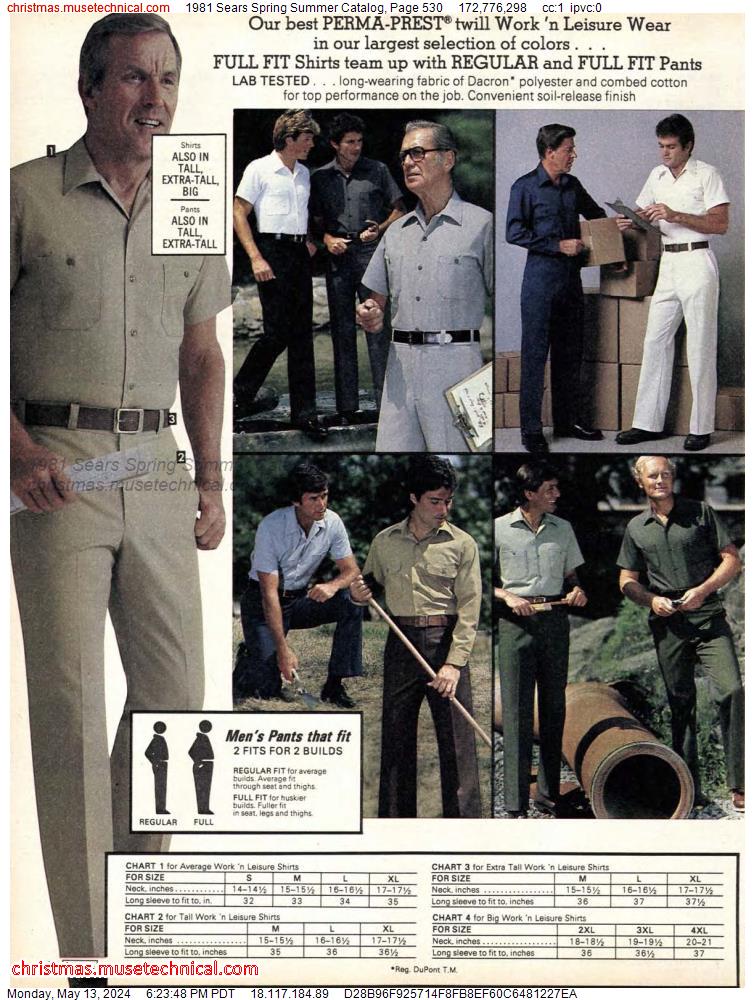 1981 Sears Spring Summer Catalog, Page 530