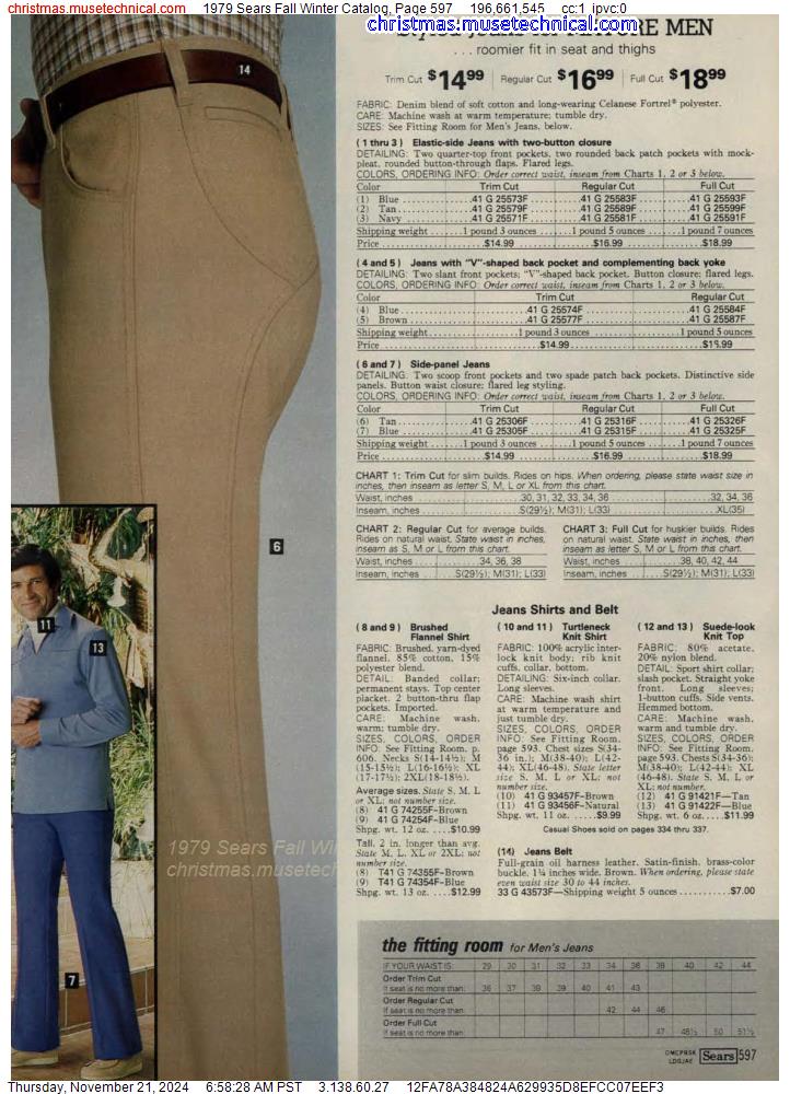 1979 Sears Fall Winter Catalog, Page 597