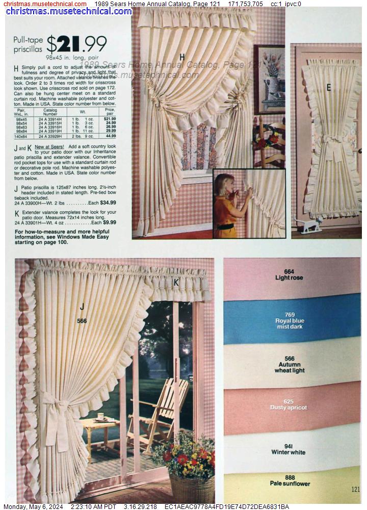 1989 Sears Home Annual Catalog, Page 121